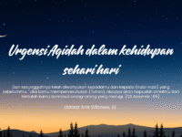 URGENSI AQIDAH DALAM KEHIDUPAN SEHARI-HARI